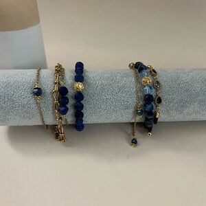 Moody & Elegant Lapis Lazuli Bracelet Se